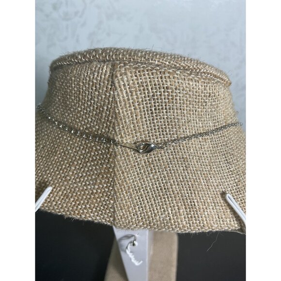 Silver Baby Footprint Pendant Necklace For Women With Sparkling Rhinestones - Picture 5 of 5